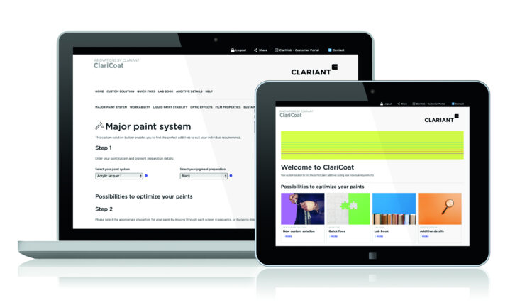 Clariant’s New Claricoat: Find the Ideal Additive for Your Paint Formulation in Just a Few Clicks