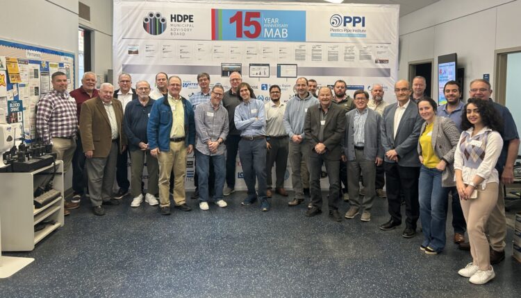 MAB members celebrate the group’s 15th year anniversary at its recent meeting.