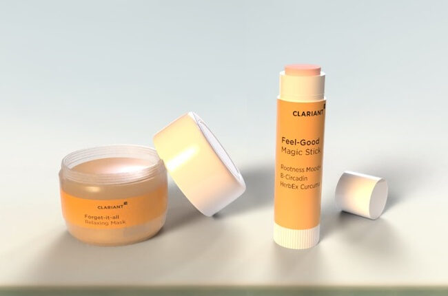 Clariant Actives & Natural Origins created two formulations under the concept »The Joyologist«: The »Forget-It-All Relaxing Mask« and the »Feel-Good Magic Stick«.