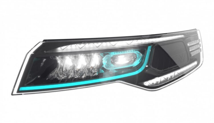 Covestro is cooperating with Chinese automotive lighting manufacturer HASCO Vision to recover used polycarbonate from the production of headlamps, which can be reused for new automotive components. The photo shows a headlamp designed by Covestro.
