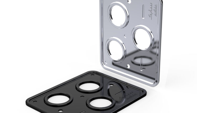 Camera deco rings with stunning colorful metallization using Physical Vapor Deposition on the new ULTEM DT1820EV resin.