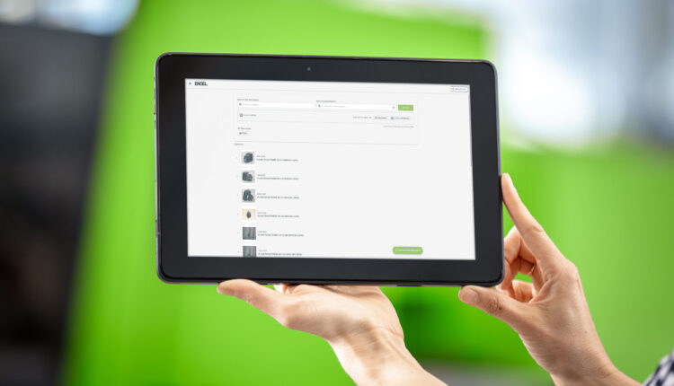 Thanks to the smart search function, ENGEL part finder speeds up the part identification process – an example of a parts list search is shown here..